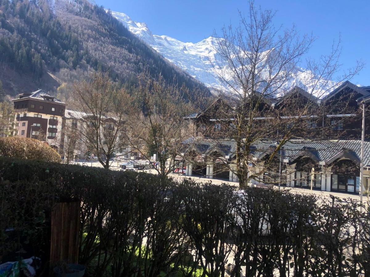 Ferienwohnung Chamonix 27 - Au Centre Vue Mont Blanc Et Jardin Exterior foto